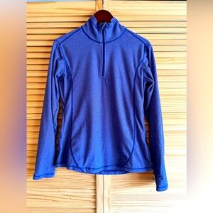 Alpine Design Women’s Quarter Zip Fleece Size Small Blue Hiking Pullover